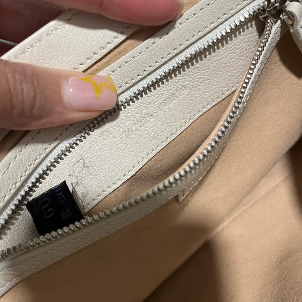 SOLD NEW Gucci White Aphrodite Small Leather Shoulder Bag - Picture 9 of 15